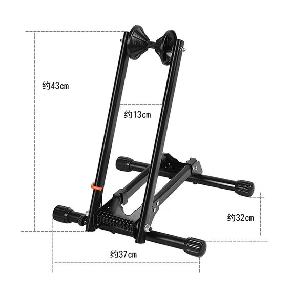 Rockbros T30 Folding Bike Stand for Front or Rear Wheel Compatible with 24-27.5 Inch and 700C Wheels - Black - Bicycle - Sports & Fitness - Techbox