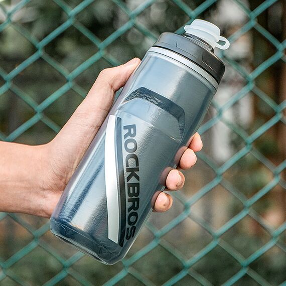 Rockbros Thermal Bike Bottle 620 ml BPA Free - Gradient Black - Smartphone Holders - Smartphones - Techbox