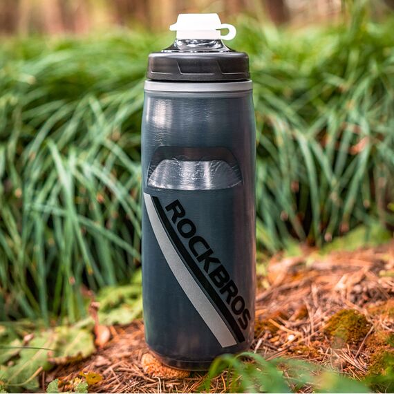 Rockbros Thermal Bike Bottle 620 ml BPA Free - Gradient Black - Smartphone Holders - Smartphones - Techbox
