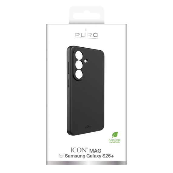 Puro ICON protective case for Samsung Galaxy S26 Plus silicone - black | Techbox