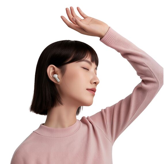 QCY Buds In-Ear Headphones with ENC SBC IPX4 Bluetooth 5.4 - White | Techbox