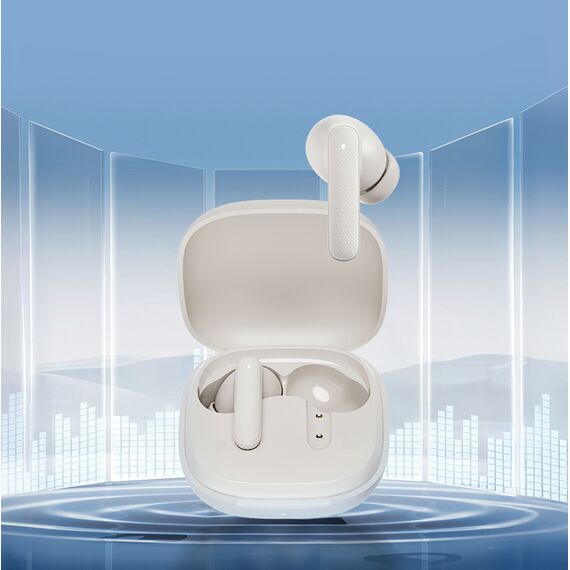 QCY Buds In-Ear Headphones with ENC SBC IPX4 Bluetooth 5.4 - White | Techbox