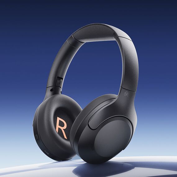 QCY H3 Lite Over-Ear Headphones with ANC Bluetooth 5.3 - Black | Techbox