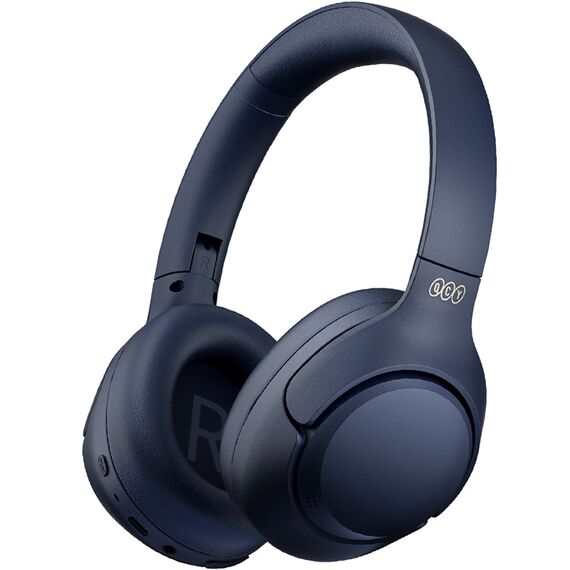 QCY H3 Over-Ear Headphones with ANC Bluetooth 5.4 Hi-Res Audio - Blue | Techbox