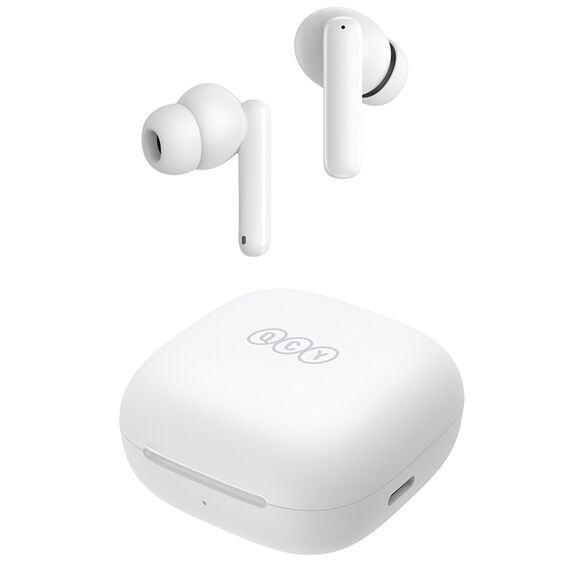 QCY T13 In-Ear Headphones with ANC IPX5 Bluetooth 5.3 - White | Techbox