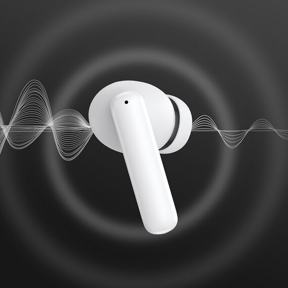 QCY T13 In-Ear Headphones with ANC IPX5 Bluetooth 5.3 - White | Techbox