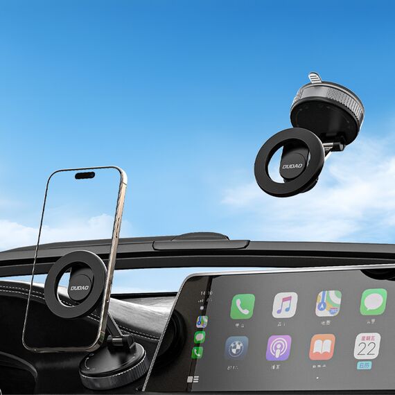 Dudao F24X MagSafe Compatible Car Holder with Suction Cup - Black | Techbox
