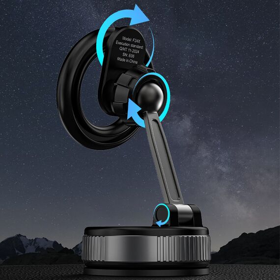 Dudao F24X MagSafe Compatible Car Holder with Suction Cup - Black | Techbox