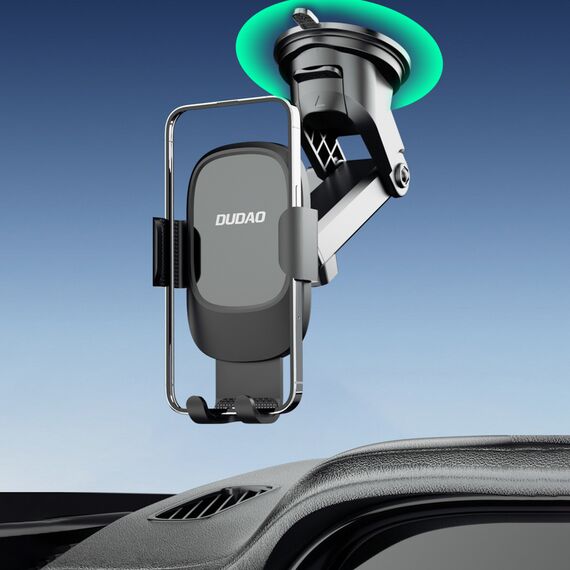 Dudao F5N+ gravity car holder with suction cup for windshield or dashboard - black | Techbox