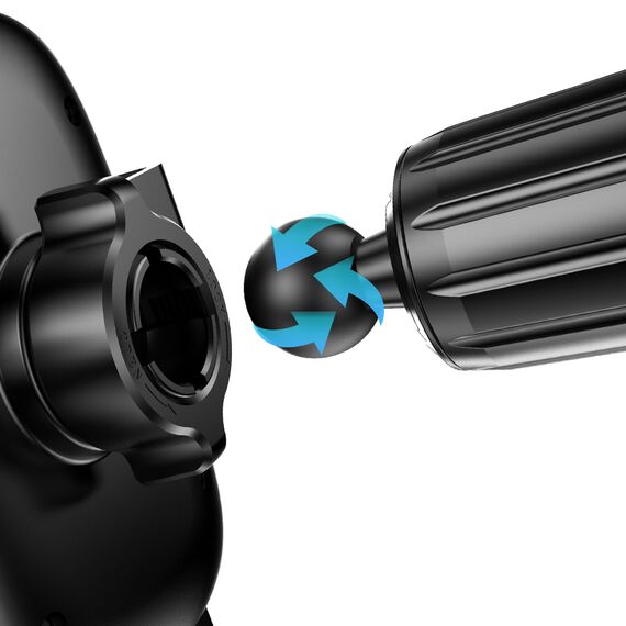 Dudao F5N+ gravity car holder with suction cup for windshield or dashboard - black | Techbox