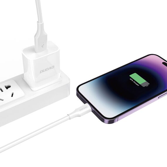 Dudao L2sL USB-A - Lightning 6A Cable 1.2m - White - Cables & Adapters - Cables & Accessories - Techbox