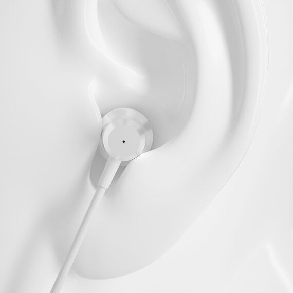 Dudao X10PRO wired headphones, mini jack 3.5mm, in-ear with remote control - white - Headsets - Speakers & Headphones - Techbox