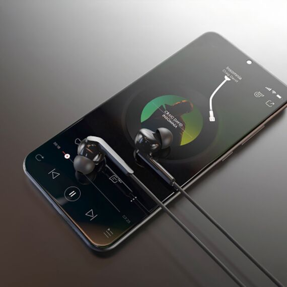 Dudao X3+ Wired USB-C In-Ear Headphones - Black - Headsets - Speakers & Headphones - Techbox