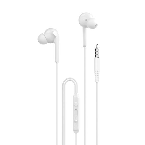 Dudao X3+ Wired USB-C In-Ear Headphones - White - Headsets - Speakers & Headphones - Techbox