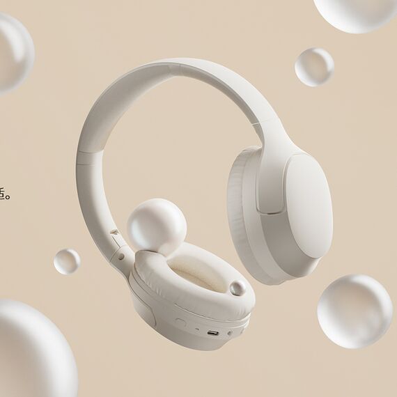 QCY H2 Pro ENC Bluetooth 5.3 Over-Ear Headphones - White | Techbox