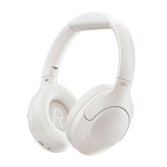 QCY H3 Lite Over-Ear Headphones with ANC and Bluetooth 5.3 - White | Techbox