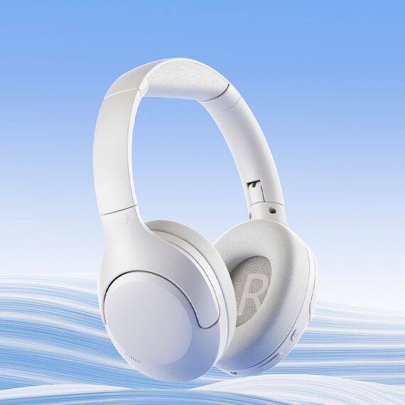 QCY H3 Lite Over-Ear Headphones with ANC and Bluetooth 5.3 - White | Techbox