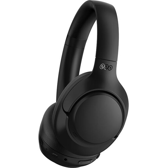 QCY H3 Over-Ear Headphones with ANC and Bluetooth 5.4 - Black | Techbox