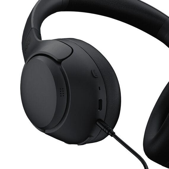 QCY H3 Over-Ear Headphones with ANC and Bluetooth 5.4 - Black | Techbox