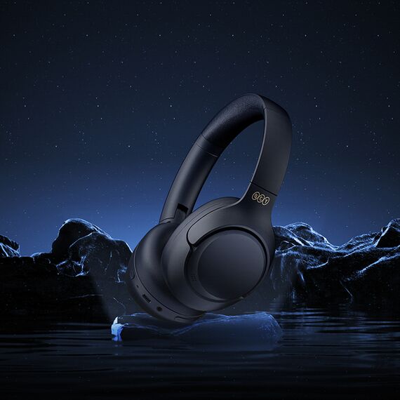 QCY H3 Over-Ear Headphones with ANC and Bluetooth 5.4 - Black | Techbox