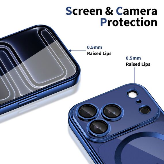 Tech-Protect MagFlex MagSafe Case for iPhone 17 Pro - Clear Navy Blue | Techbox