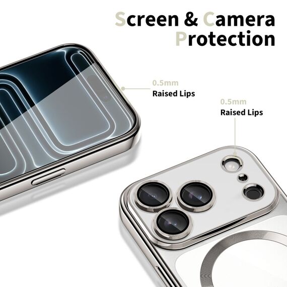 Tech-Protect MagFlex MagSafe Case for iPhone 17 Pro Max - Clear Silver | Techbox