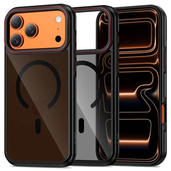 Tech-Protect MagHybrid MagSafe Case for iPhone 17 Pro Max - Black and Red - Uncategorized Cases (2) - Cases - Techbox
