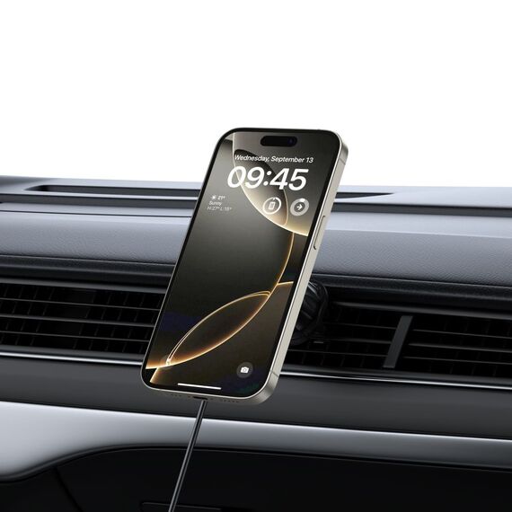 Tech-Protect mm15W-V5 Magnetic MagSafe Car Holder for Cockpit/Windshield/Air Vent - Black