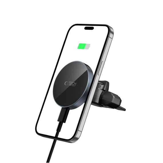 Tech-Protect mm15W-V5 Magnetic MagSafe Car Mount for Air Vent/CD Slot - Black