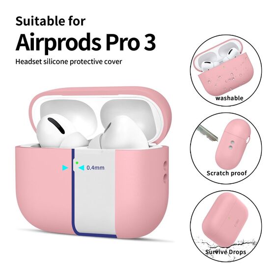Tech-Protect Silicone Case for AirPods Pro 3 - Pink - Smartphone Accessories - Cables & Accessories - Techbox