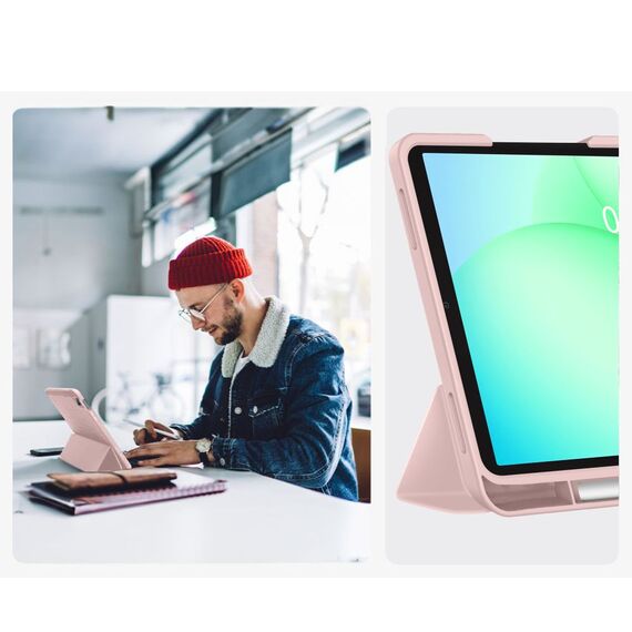 TechProtect SmartCase Pen for Samsung Galaxy Tab A9+ / A11+ Plus 11.0 X210 / X215 / X216 / X230 / X235 / X236 - Pink