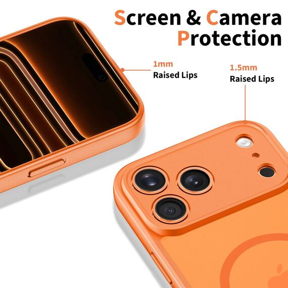 Tech-Protect BasicMag MagSafe Case for iPhone 17 Pro - Orange - Uncategorized Cases (2) - Cases - Techbox