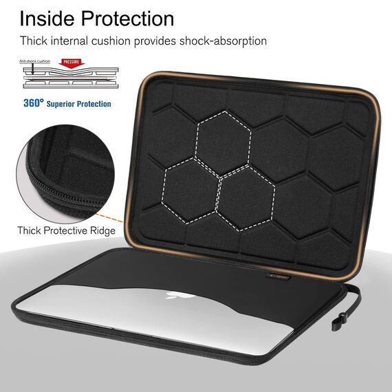 Tech-Protect Hardpouch Laptop Case 13-14 - Black - Bags & Backpacks - Laptop Accessories - Techbox