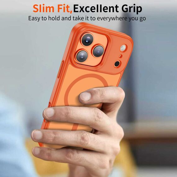 Tech-Protect MagMat MagSafe Case for iPhone 17 Pro - Orange - Uncategorized Cases (2) - Cases - Techbox