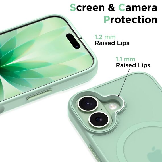 Tech-Protect MagMat MagSafe Case for iPhone 17 - Transparent Green - Uncategorized Cases (2) - Cases - Techbox