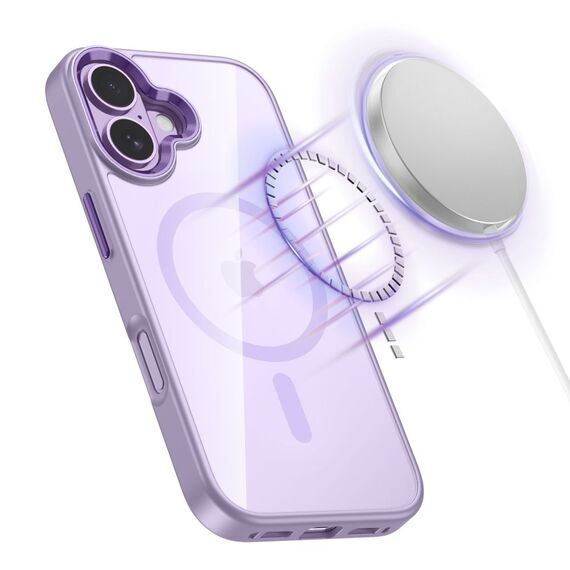 Tech-Protect MagMat MagSafe Case for iPhone 17 - Transparent Purple | Techbox
