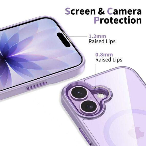 Tech-Protect MagMat MagSafe Case for iPhone 17 - Transparent Purple | Techbox