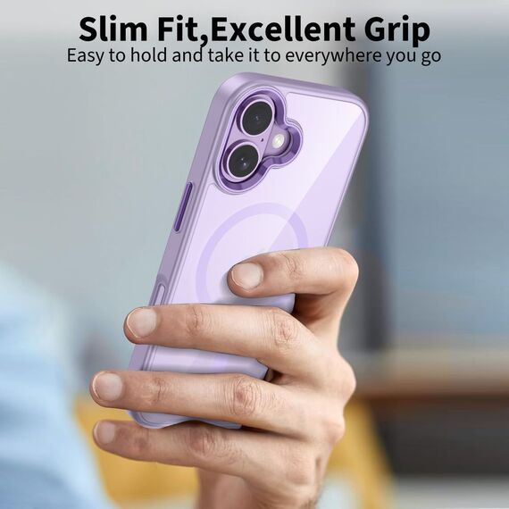 Tech-Protect MagMat MagSafe Case for iPhone 17 - Transparent Purple | Techbox