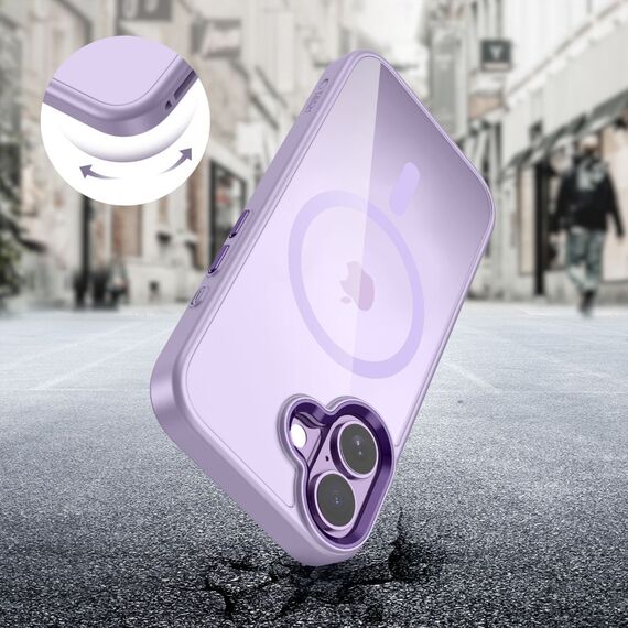 Tech-Protect MagMat MagSafe Case for iPhone 17 - Transparent Purple | Techbox