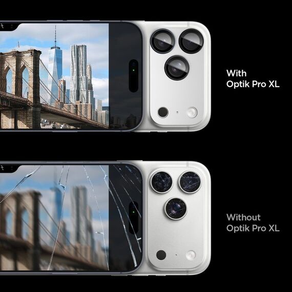 Spigen Optik Pro XL Camera Lens Glass for iPhone 17 Pro Max - Silver