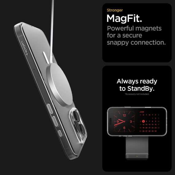 Spigen Thin Fit MagSafe Case for iPhone 16 Pro - Clear and White - Uncategorized Cases (2) - Cases - Techbox
