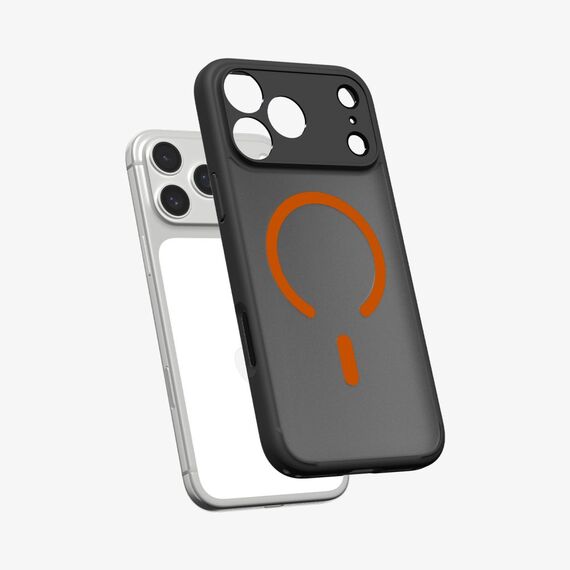 Spigen Ultra Hybrid MagSafe Case for iPhone 17 Pro - Black and Orange - Uncategorized Cases (2) - Cases - Techbox