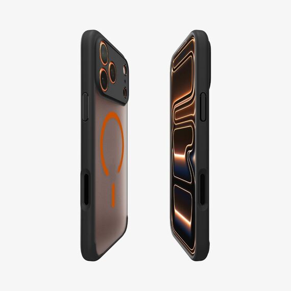 Spigen Ultra Hybrid MagSafe Case for iPhone 17 Pro - Black and Orange - Uncategorized Cases (2) - Cases - Techbox