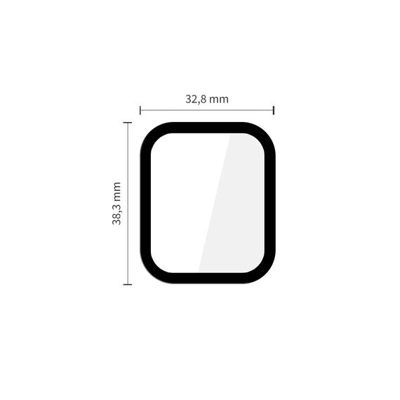 Tech-Protect Glass Flex+ 2-pack for Apple Watch 40mm - Black | Techbox