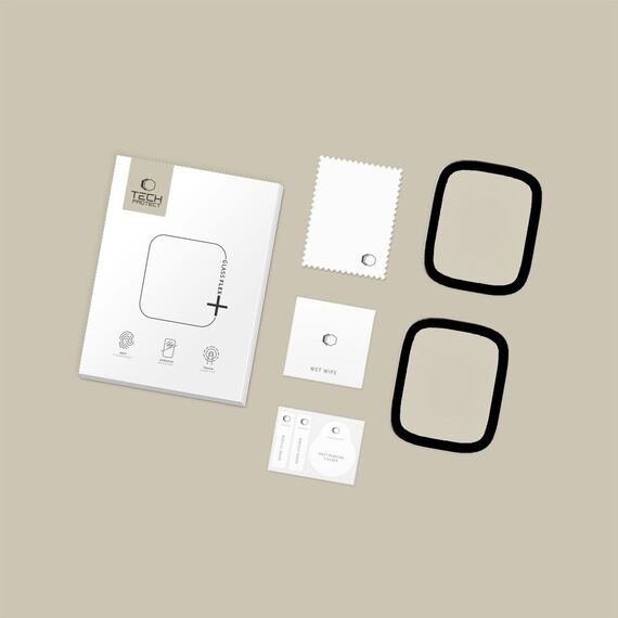 Tech-Protect Glass Flex+ 2-pack for Apple Watch 40mm - Black | Techbox