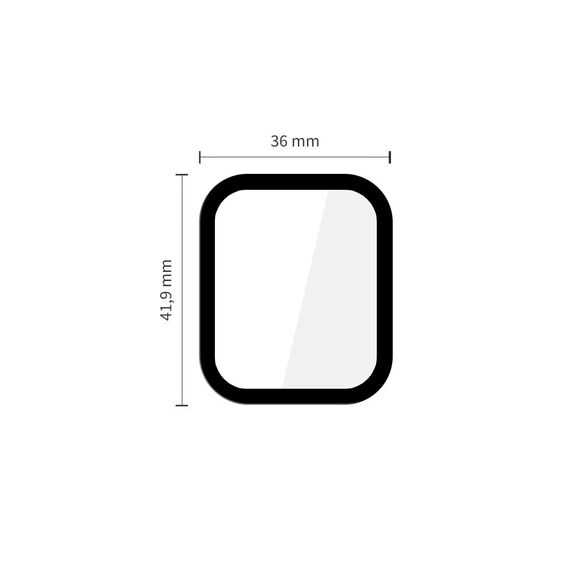 Tech-Protect Glass Flex+ 2-pack for Apple Watch 44mm - black | Techbox