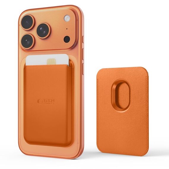 Tech-Protect MagWallet MagSafe Magnetic Wallet for Phone - Orange | Techbox