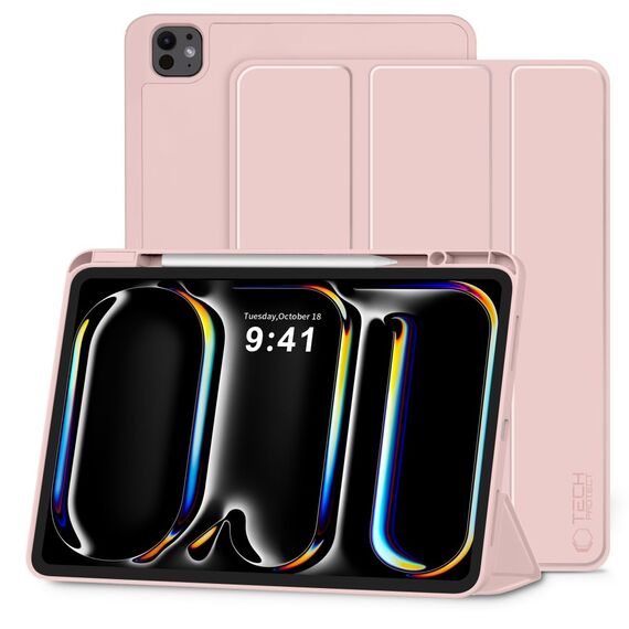 Tech-Protect SC Pen Case for iPad Pro 13” 7 / 8 / 2024-2025 - Pink - Tablet Accessories - Tablet PC & Accessories - Techbox