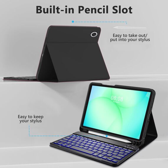 Tech-Protect SC Pen Case for Samsung Galaxy Tab A9+ / A11+ Plus 11.0 X210 / X215 / X216 / X230 / X235 / X236 - Black - Tablet Accessories - Tablet PC & Accessories - Techbox