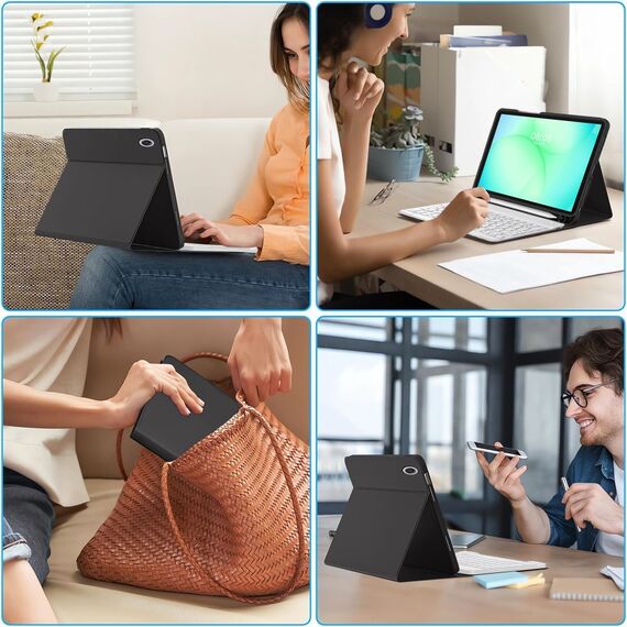 Tech-Protect SC Pen Case for Samsung Galaxy Tab A9+ / A11+ Plus 11.0 X210 / X215 / X216 / X230 / X235 / X236 - Black - Tablet Accessories - Tablet PC & Accessories - Techbox